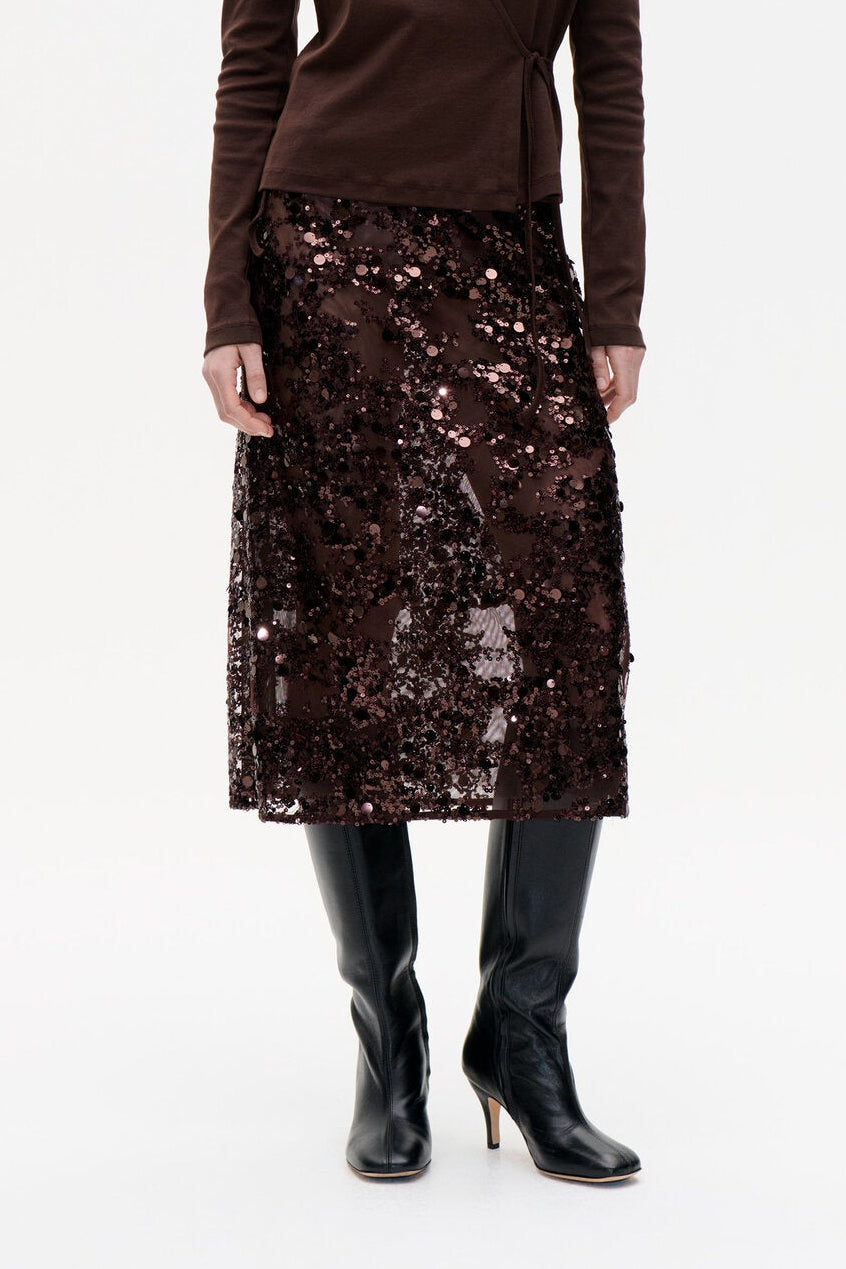Shania nederdel - Coffee Bean Brown